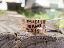 Load image into Gallery viewer, FLAT 3mm Handstamped Stacking Ring