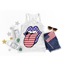 Load image into Gallery viewer, Patriotic glitter  lips P16