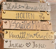 Load image into Gallery viewer, Personalized Bar Necklace