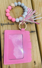 Load image into Gallery viewer, beaded wristlet keychain wallet