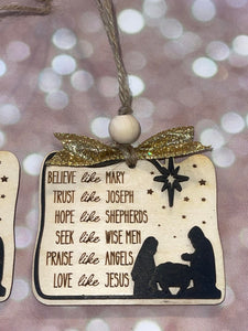 Love Like Jesus Nativity Scene Ornament