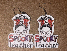 Load image into Gallery viewer, Spooky Teacher eARRING