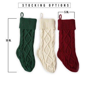 Knit Stocking With Name Patch