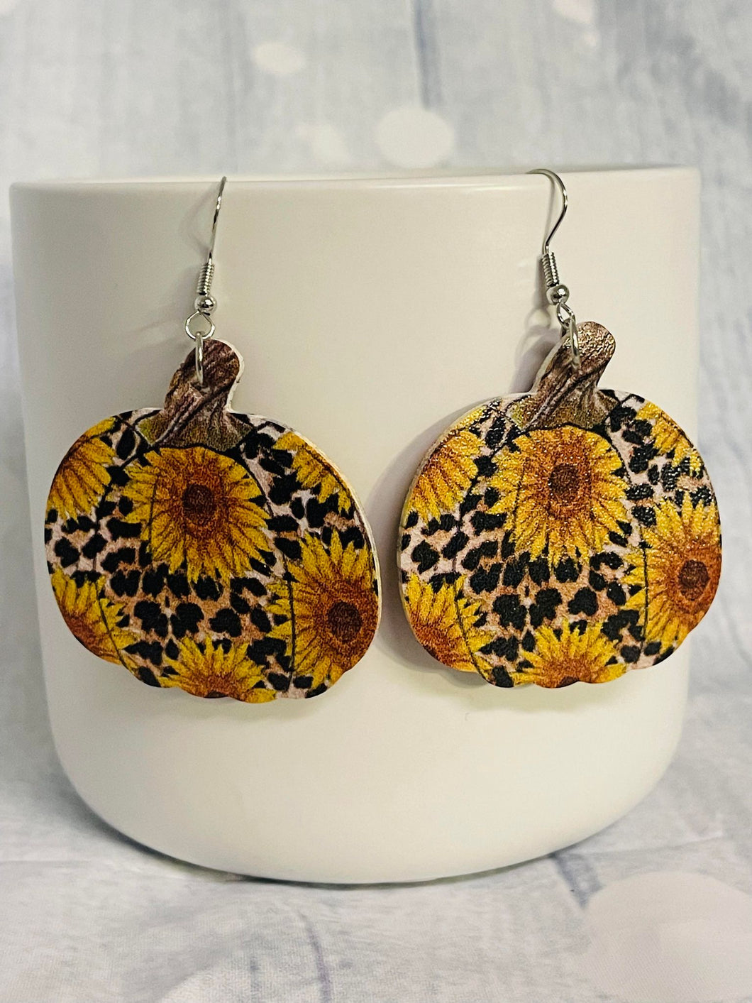 Sunflower Pumpkin Earring