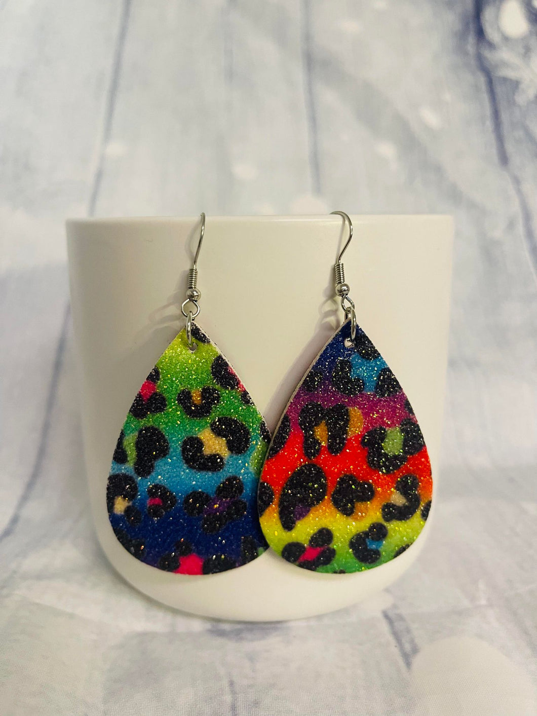 Colorful Leopard Earrings