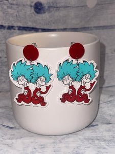 Thing 1 and Thing 2 Earring