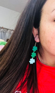 3 Clovers Dangle Earring