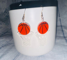 Load image into Gallery viewer, Basketball Hoop Earring