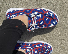 Load image into Gallery viewer, Red, White and Blue Leopard Shoes