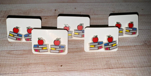 Book Stud Earring
