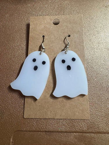 Acrylic Ghost Earring