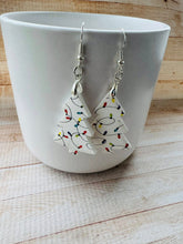 Load image into Gallery viewer, Christmas Tree Dangle Acrylic Earring