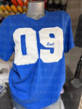 Load image into Gallery viewer, Embroidered Applique Numbered Tees