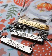 Load image into Gallery viewer, Personalized Bar Necklace