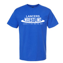 Load image into Gallery viewer, Lancers wrestling leave it all on the mat
