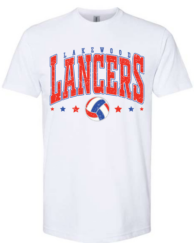 Lakewood Lancers Volleyball Distressed