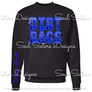 School Mascot Faux sequin Crewneck Sweatshirt