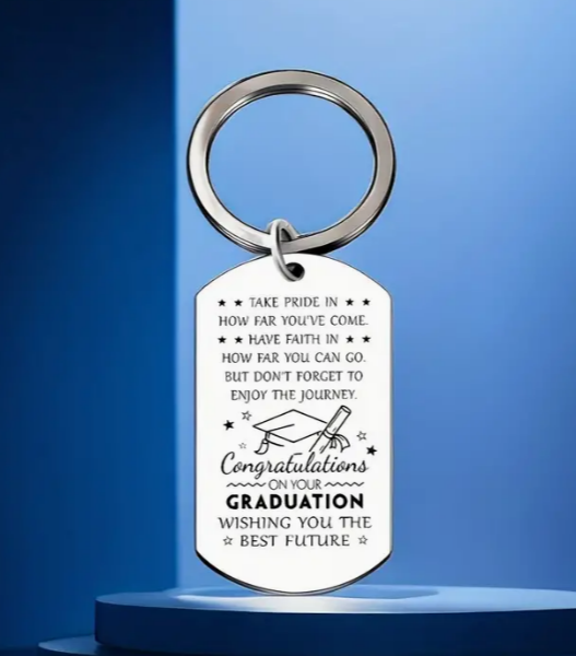 Take Pride Graduation Keychain