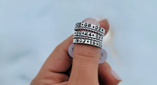 Load image into Gallery viewer, FLAT 3mm Handstamped Stacking Ring