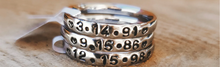 Load image into Gallery viewer, 3mm Handstamped Stacking Rings ROUND