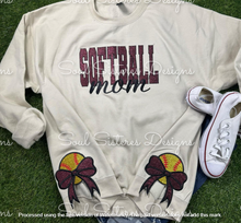 Load image into Gallery viewer, Custom Sport Glitter Embroidered Sweatshirt With Side Bows