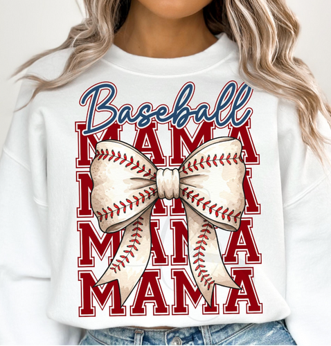 Baseball Mama Bow