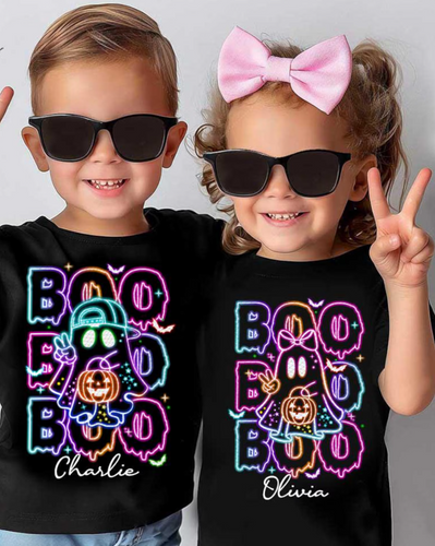 Neon Boo Boo Boo Custom Name