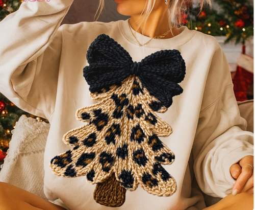 Faux Yarn leopard tree