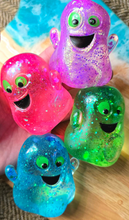 Load image into Gallery viewer, Mystery Halloween Happy Ghost Glitter Maltose Squishy