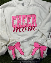 Load image into Gallery viewer, Custom Sport Glitter Embroidered Sweatshirt With Side Bows