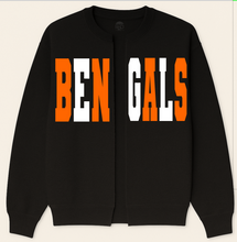 Load image into Gallery viewer, Split Team/Mascot Sweatshirts/Cardigan