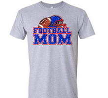 Load image into Gallery viewer, Football mom red and blue