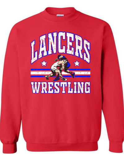 Lakewood Lancers Wrestling (White and Blue)