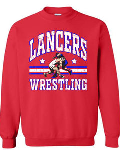 Lakewood Lancers Wrestling (White and Blue)