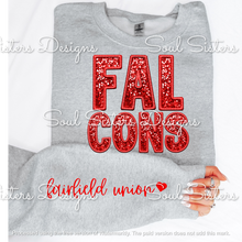 Load image into Gallery viewer, School Mascot Faux sequin Crewneck Sweatshirt