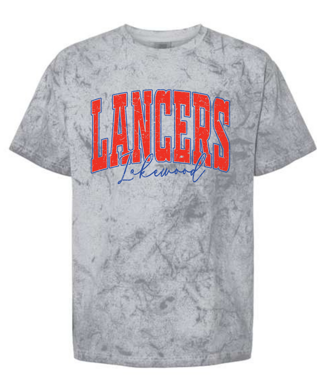 Lakewood Lancers Distressed (Color Blast Tee)