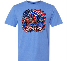 Load image into Gallery viewer, Lakewood Lancers American Flag Football and Helmet