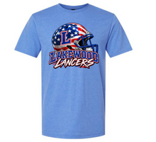 Load image into Gallery viewer, Lakewood Lancers American Flag Helmet