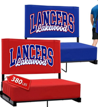 Load image into Gallery viewer, Lakewood Lancers School Spirit Bleacher Chair