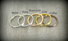Load image into Gallery viewer, FLAT 3mm Handstamped Stacking Ring