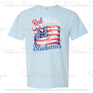 Red White & Blueberries 2 (Comfort Color tee)