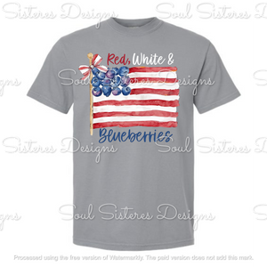 Red White & Blueberries  3 (Comfort Color tee)