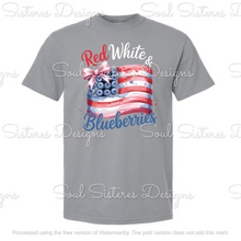 Load image into Gallery viewer, Red White &amp; Blueberries 2 (Comfort Color tee)