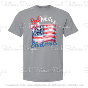 Red White & Blueberries 2 (Comfort Color tee)