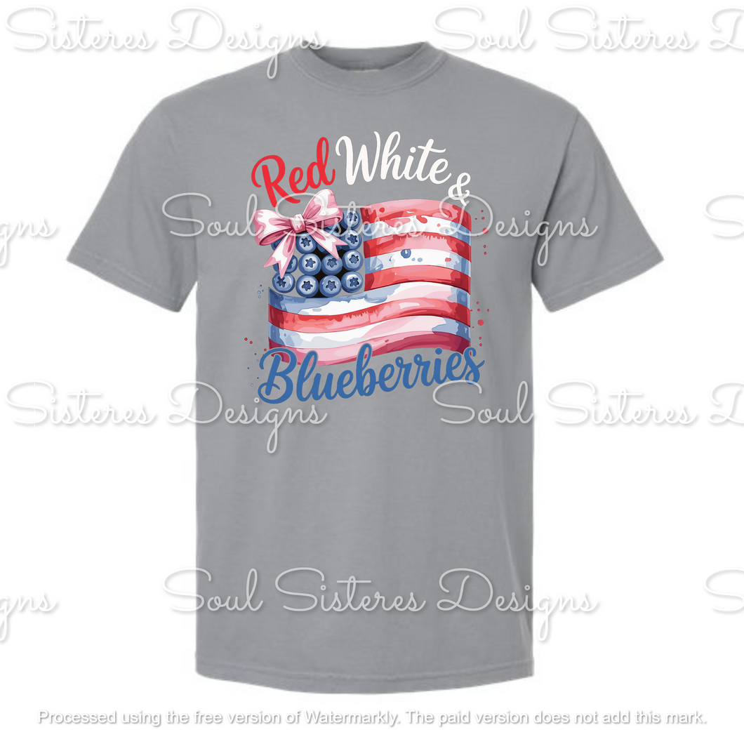 Red White & Blueberries 2 (Comfort Color tee)