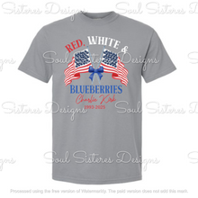 Load image into Gallery viewer, Red White &amp; Blueberries 1 (Comfort Color tee) CK