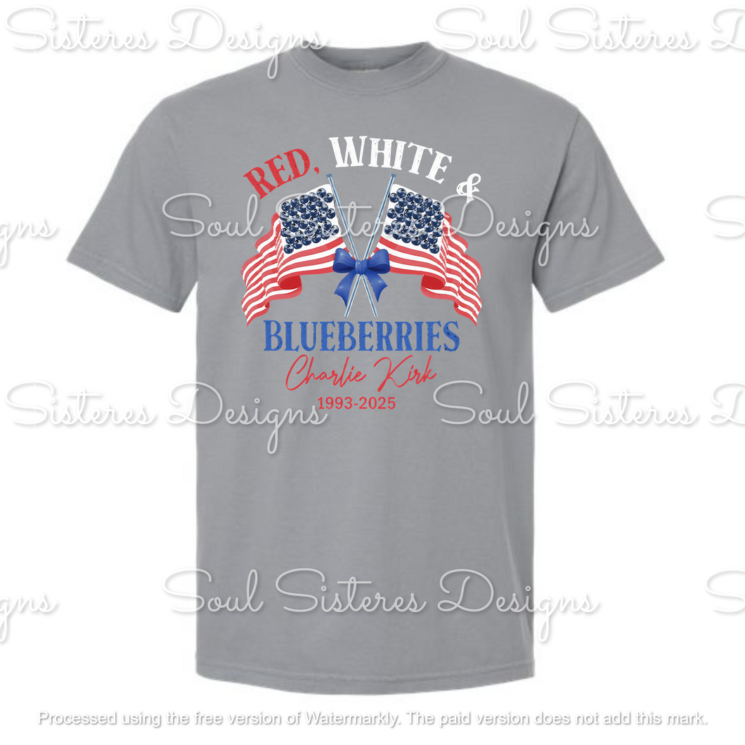 Red White & Blueberries 1 (Comfort Color tee) CK