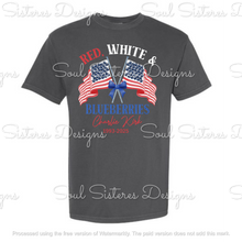Load image into Gallery viewer, Red White &amp; Blueberries 1 (Comfort Color tee) CK