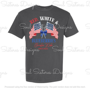 Red White & Blueberries 1 (Comfort Color tee) CK