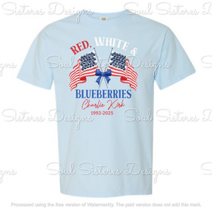 Red White & Blueberries 1 (Comfort Color tee) CK